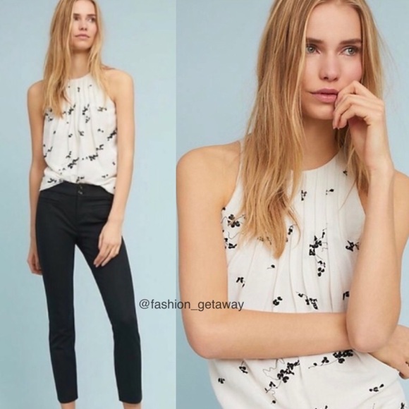 Anthropologie Tops - NWT Anthropologie Bruin Embroidered Top